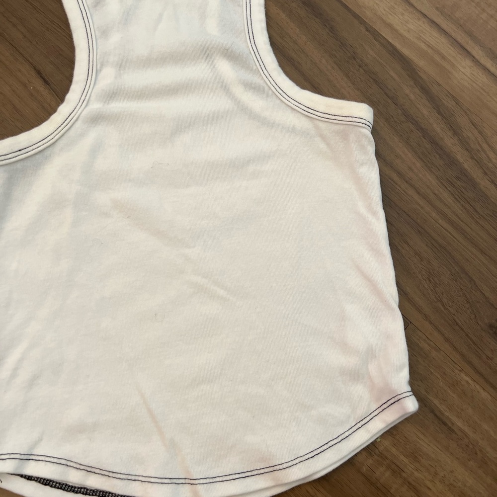 Storets White Racer Tank - Picture 3 of 6